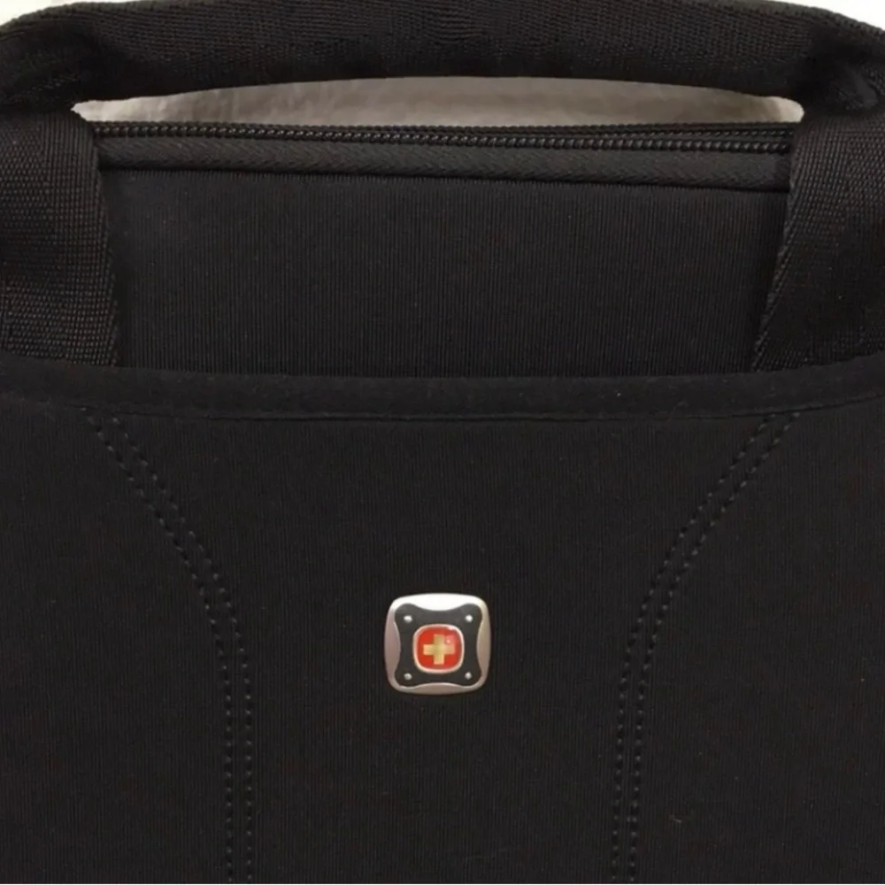 SwissGear Unisex Black Neoprene Shoulder Strap Laptop Bag Commuter Travel Work